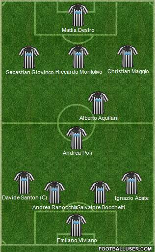 Newcastle United Formation 2014