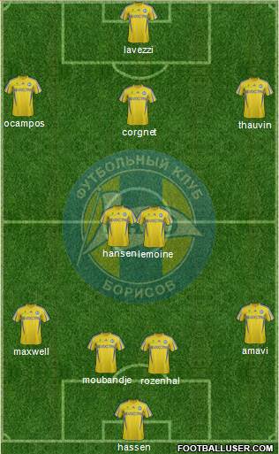 BATE Borisov Formation 2014