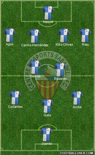 C.E. Sabadell Formation 2014