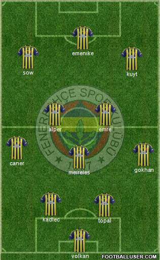 Fenerbahçe SK Formation 2014