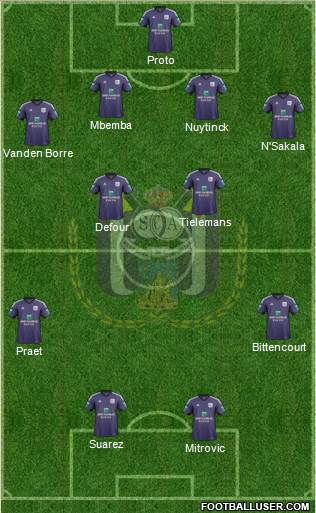 RSC Anderlecht Formation 2014