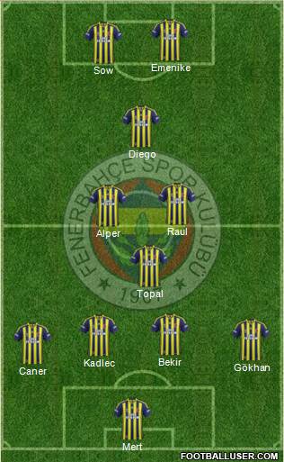 Fenerbahçe SK Formation 2014