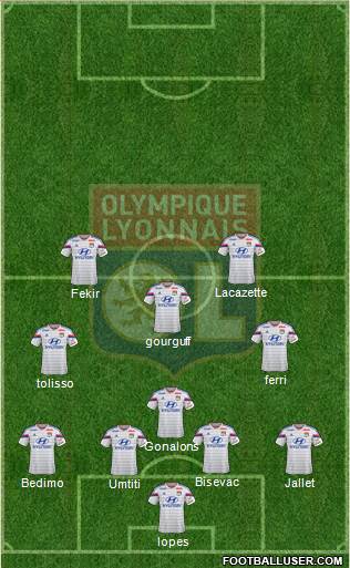 Olympique Lyonnais Formation 2014