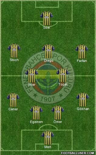 Fenerbahçe SK Formation 2014