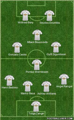 Swansea City Formation 2014