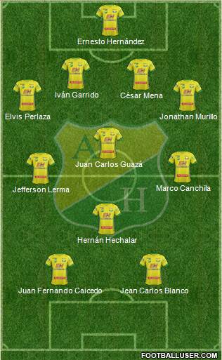 CD Atlético Huila Formation 2014