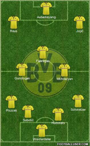 Borussia Dortmund Formation 2014