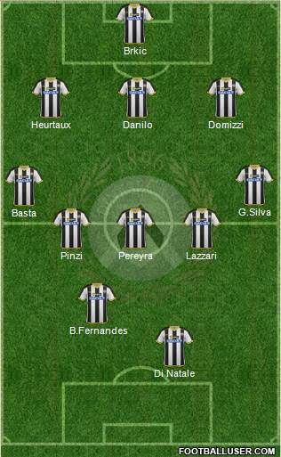 Udinese Formation 2014