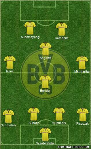 Borussia Dortmund Formation 2014