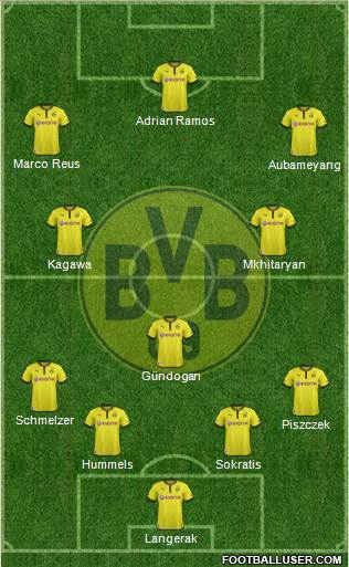 Borussia Dortmund Formation 2014