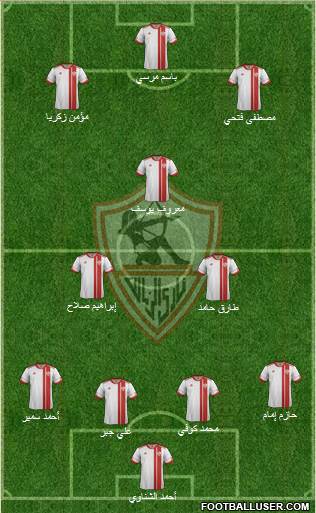 Zamalek Sporting Club Formation 2014