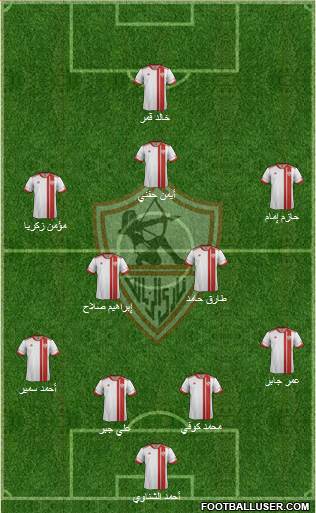 Zamalek Sporting Club Formation 2014