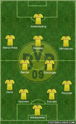 Borussia Dortmund Formation 2014
