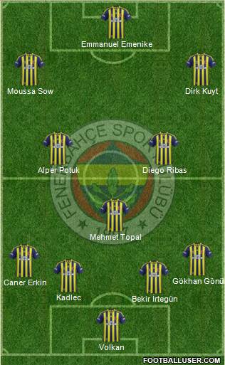Fenerbahçe SK Formation 2014