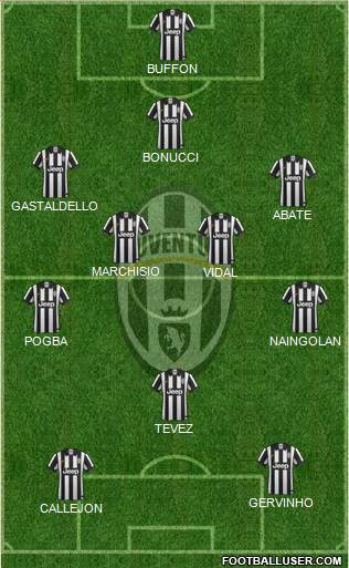 Juventus Formation 2014