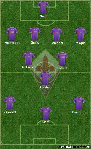 Fiorentina Formation 2014