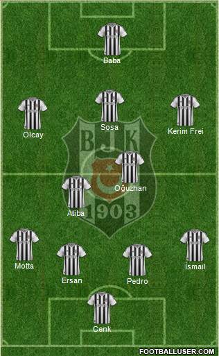 Besiktas JK Formation 2014