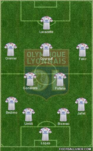 Olympique Lyonnais Formation 2014