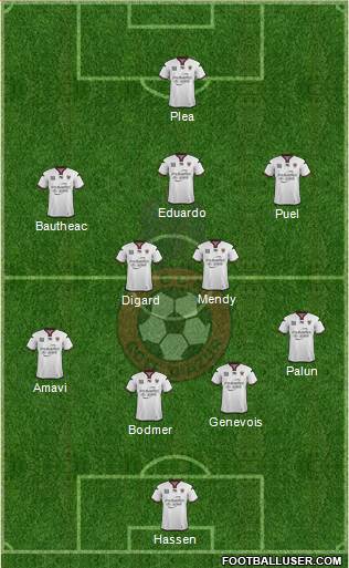 OGC Nice Côte d'Azur Formation 2014