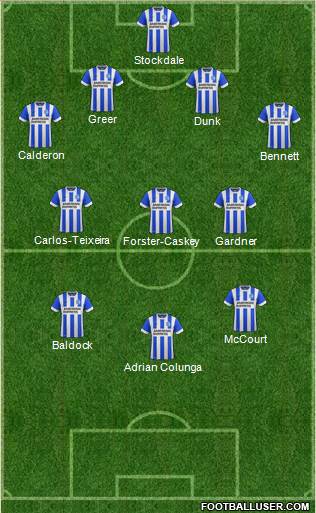 Brighton and Hove Albion Formation 2014