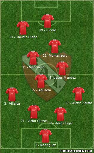 Independiente Formation 2014