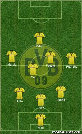 Borussia Dortmund Formation 2014