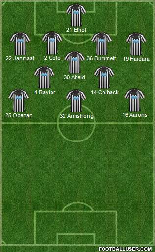 Newcastle United Formation 2014