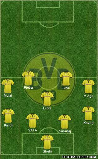 Borussia Dortmund Formation 2014