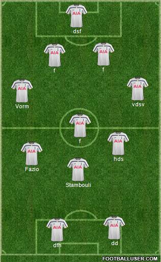 Tottenham Hotspur Formation 2014