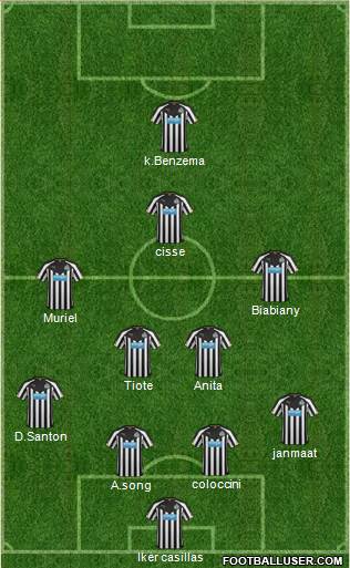 Newcastle United Formation 2014