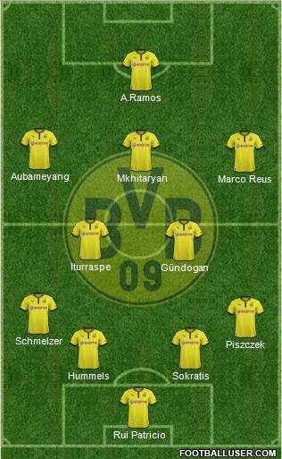 Borussia Dortmund Formation 2014