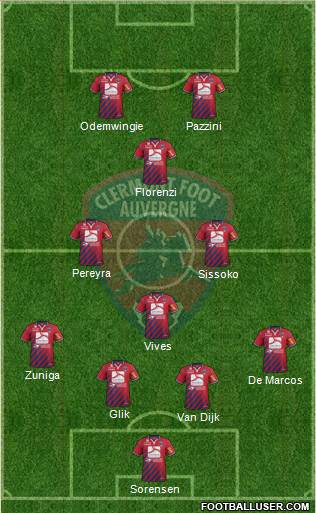 Clermont Foot Auvergne 63 Formation 2014