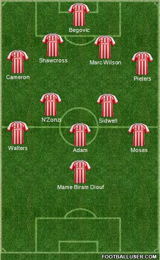 Stoke City Formation 2014