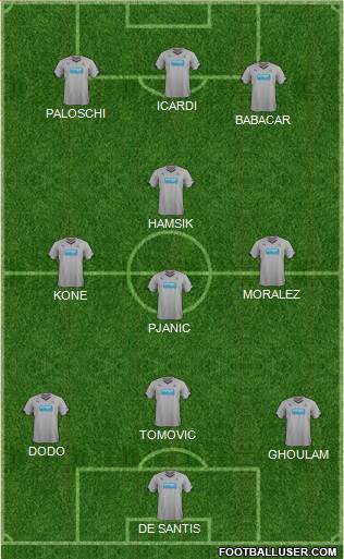 Newcastle United Formation 2014