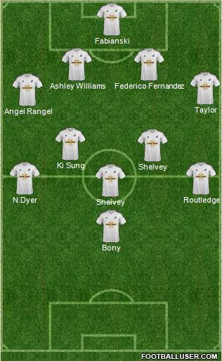 Swansea City Formation 2014