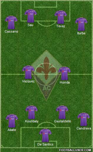 Fiorentina Formation 2014