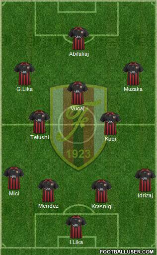 KS Flamurtari Vlorë Formation 2014