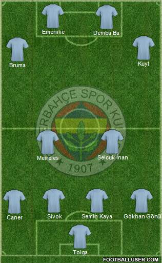Fenerbahçe SK Formation 2014