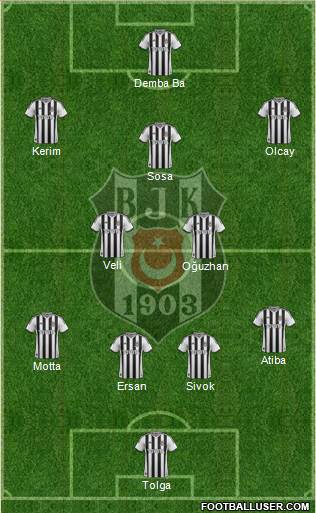 Besiktas JK Formation 2014