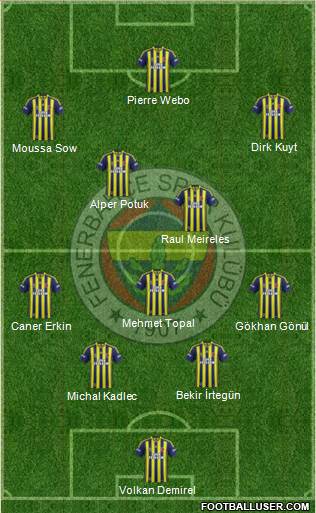 Fenerbahçe SK Formation 2014