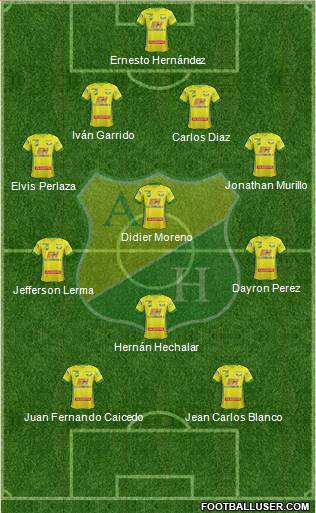 CD Atlético Huila Formation 2014