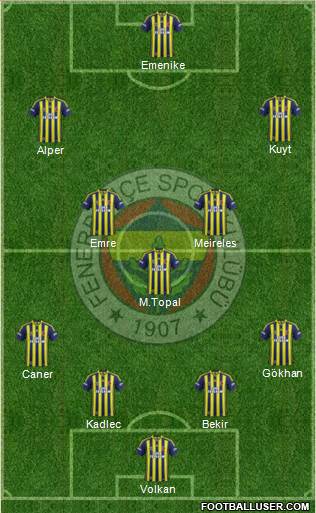 Fenerbahçe SK Formation 2014