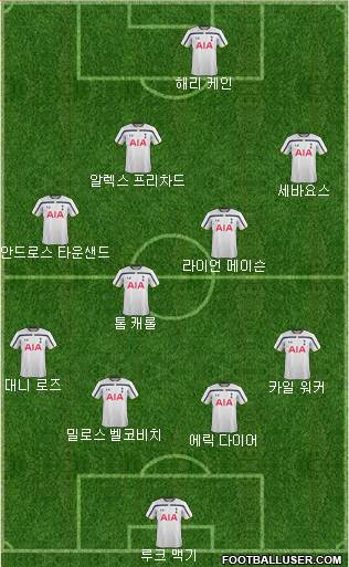 Tottenham Hotspur Formation 2014