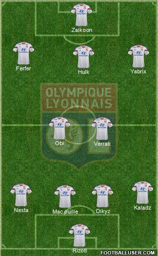 Olympique Lyonnais Formation 2014