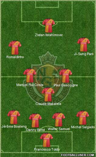 Nagoya Grampus 4-5-1 football formation