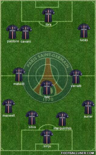 Paris Saint-Germain Formation 2014