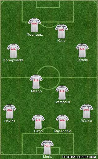Tottenham Hotspur Formation 2014