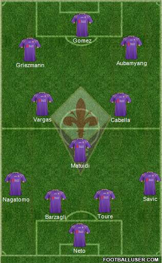 Fiorentina Formation 2014