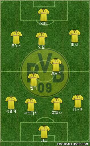 Borussia Dortmund Formation 2014