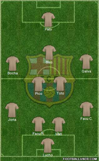 F.C. Barcelona Formation 2014